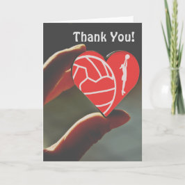 Kärlek Heart Netball Tack Kort