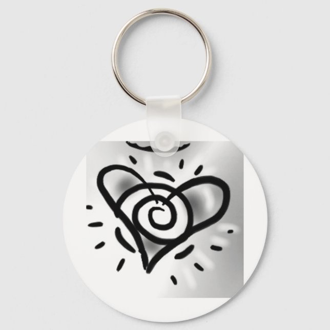 Kärlek Heart Nyckelring (Framsida)