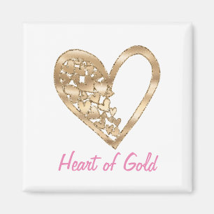Kärlek Heart of Guld Magnet