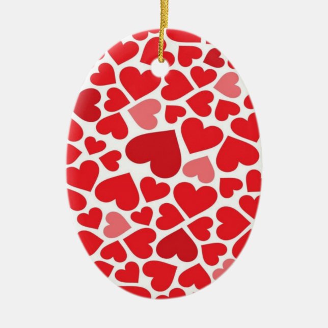 Kärlek Heart Ornament (Framsidan)