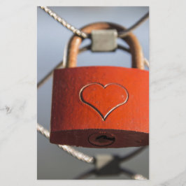 Kärlek Heart Padlock