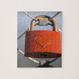 Kärlek Heart Padlock Pussel