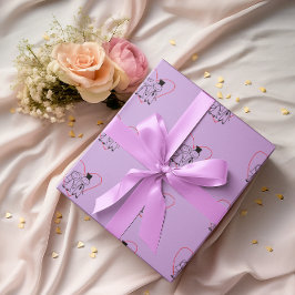 Kärlek Heart par Bröllop Presentpapper