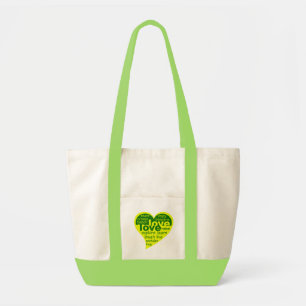 Kärlek Heart-påse Tygkasse