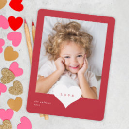 Kärlek Heart Photo Valentines day Helgdag Card Julkort