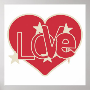 KÄRLEK HEART POSTER