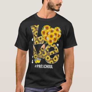 KÄRLEK Heart Preschool Life Solros Leopard Valent T Shirt