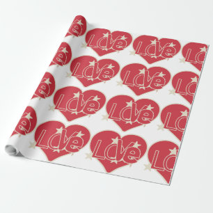 KÄRLEK HEART PRESENTPAPPER
