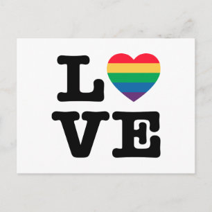 Kärlek Heart-Pridets vykort