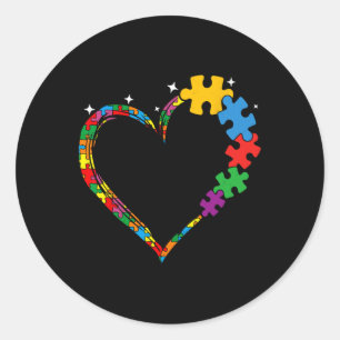 Kärlek Heart Puzzle Biet Manar Women Kids Autism A Runt Klistermärke