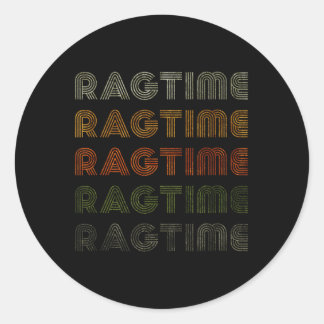 Kärlek Heart Ragtime Tee Grunge Vintage Stil Black Runt Klistermärke