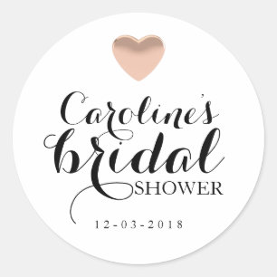 Kärlek Heart Ro Guld Möhippa Sticker Runt Klistermärke
