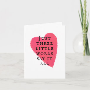 Kärlek Heart-Roligten Romantisk årsdag bara för at Kort