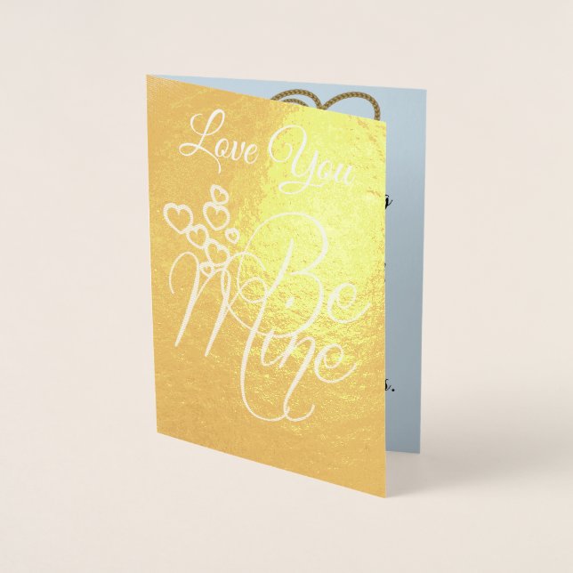 Kärlek Heart Romantic Flora Destiny Destiny's Folierat Kort (Framsida)