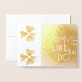 Kärlek Heart Romantic Kiss Kärlek Destiny Destiny' Folierat Kort