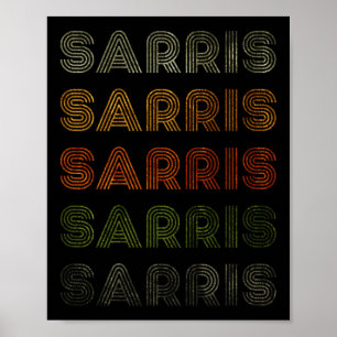 Kärlek Heart Sarris Tee Grunge Vintage Stil Black Poster