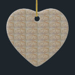 Kärlek Heart Sea Snäcka Beach Hearts Seashells Som Julgransprydnad Keramik<br><div class="desc">Kärlek Heart Sea Snäcka Beach Hearts Seashells Sommar</div>