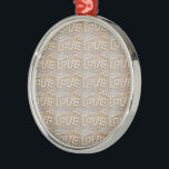 Kärlek Heart Sea Snäcka Beach Hearts Seashells Som Julgransprydnad Metall<br><div class="desc">Kärlek Heart Sea Snäcka Beach Hearts Seashells Sommar</div>