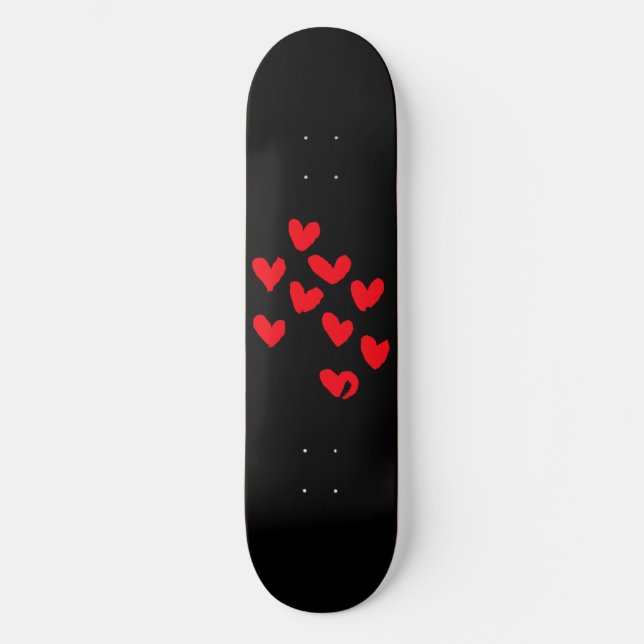 Kärlek Heart Skateboard Deck (Framsida)