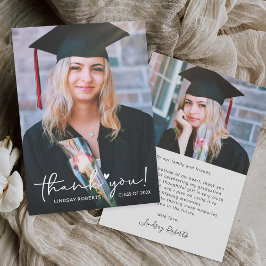 Kärlek Heart-skriptklass för 2023 Studenten-foto Tack Kort