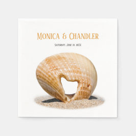 Kärlek Heart-Snäckan, Bröllop, Napkins Pappersservett