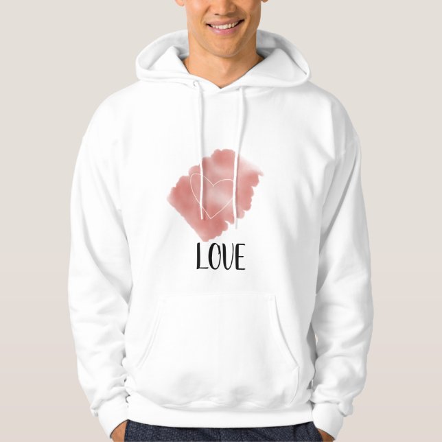 Kärlek Heart Sweatshirt (Framsida)