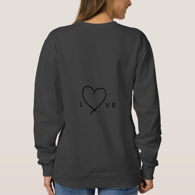 Kärlek Heart T Shirt (Baksida)
