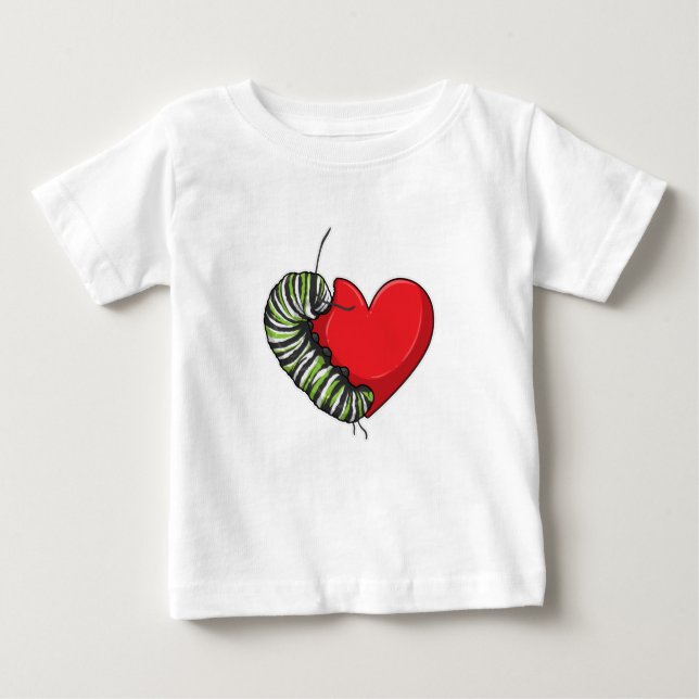 Kärlek Heart T Shirt (Framsida)