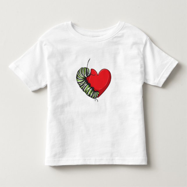 Kärlek Heart T Shirt (Framsida)