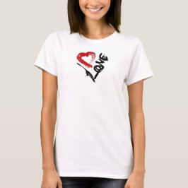 Kärlek Heart T-Shirt