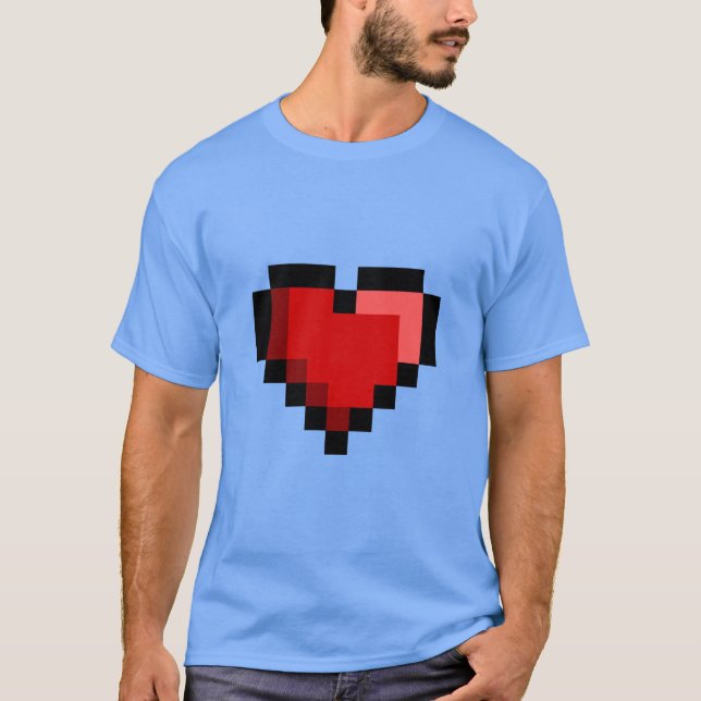 Kärlek Heart T Shirt (Framsida)
