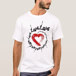Kärlek Heart T-Shirt