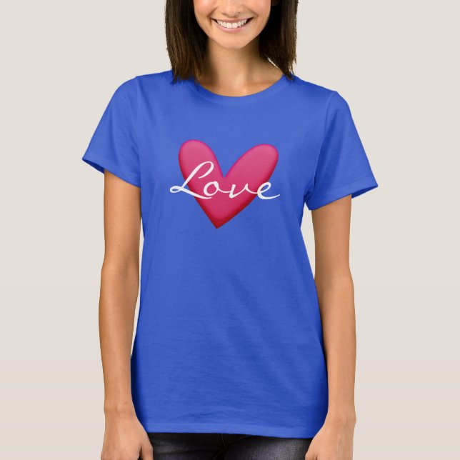 Kärlek Heart T-Shirt (Framsida)