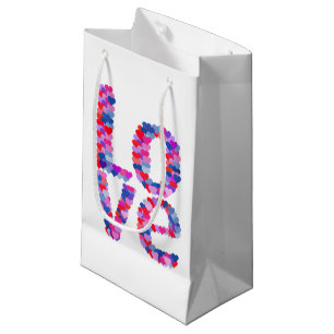KÄRLEK Heart Text Gift-block