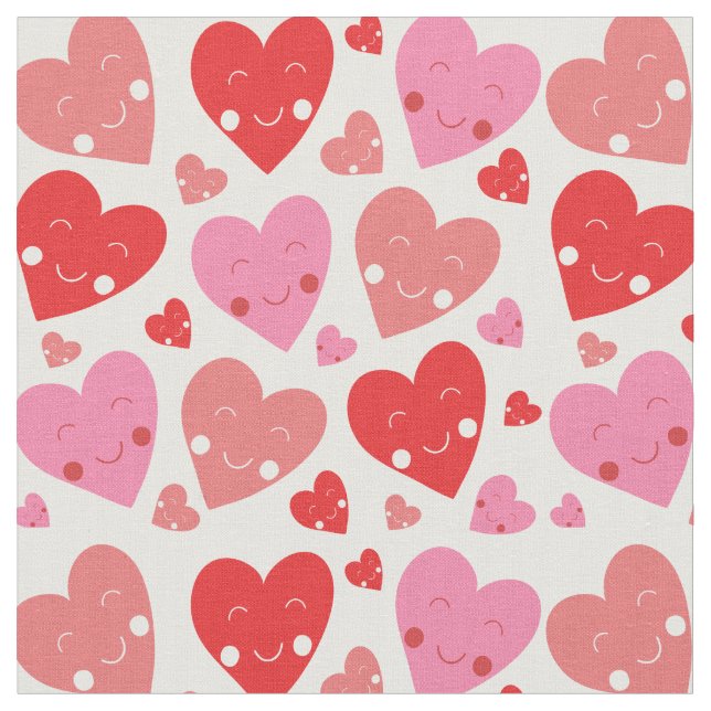 Kärlek Heart Tyg (Närbild)