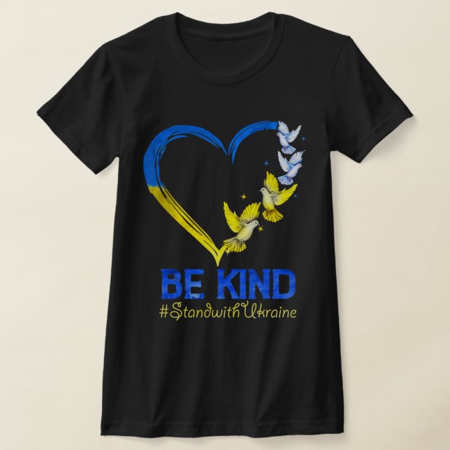 Kärlek Heart Ukraina kan vara en bra hållning gent T Shirt (Laydown)