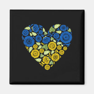 Kärlek Heart Ukraina Solros Ukraina Peace For U Magnet