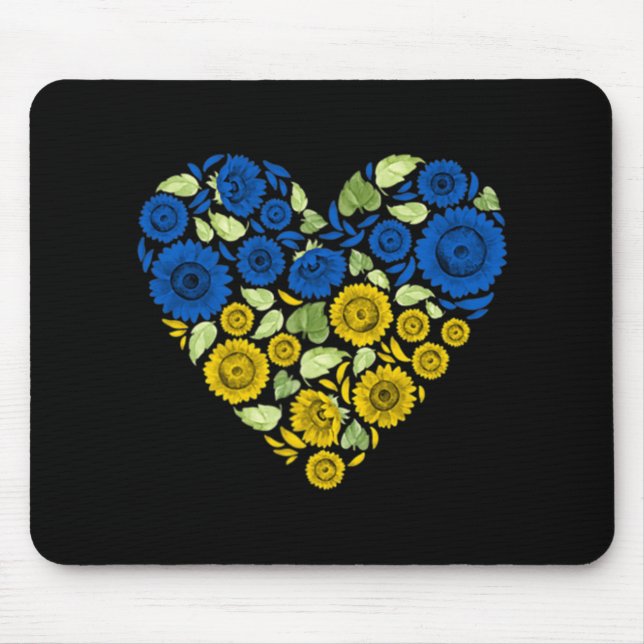 Kärlek Heart Ukraina Solros Ukraina Peace For U Musmatta (Framsidan)