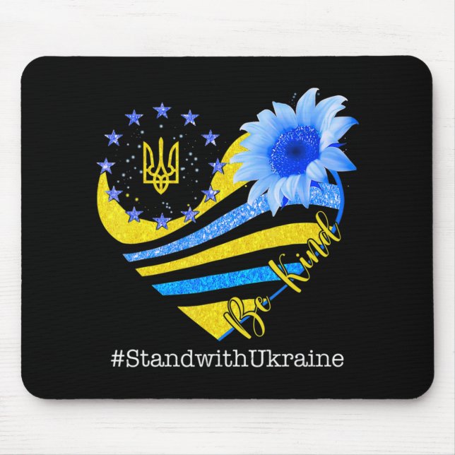 Kärlek Heart Ukraina var vänligt mot Ukraina Ukra Musmatta (Framsidan)