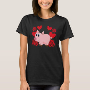 Kärlek Heart Valentindagen Ro Gris Boys Kids 1 T Shirt