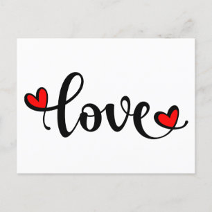 Kärlek Heart Valentindagen Vykort
