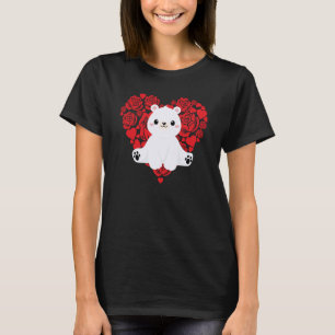 Kärlek Heart Valentine Day Ro Polar Bear Boys K T Shirt