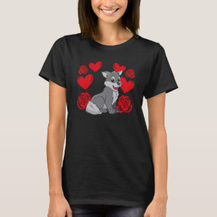 Kärlek Heart Valentine Day Ro Varg Boys Kids 1 T Shirt
