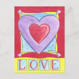 Kärlek Heart Vykort