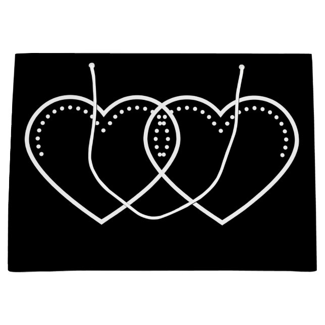 Kärlek Heart White Valentines (Framsidan)