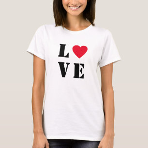 Kärlek Heart Women's Basic T-Shirt