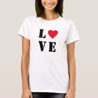 Kärlek Heart Women's Basic T-Shirt