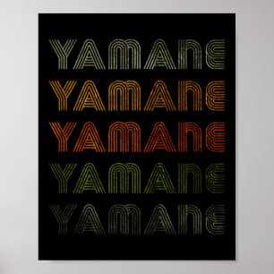 Kärlek Heart Yamane Tee Grunge Vintage Stil Black Poster