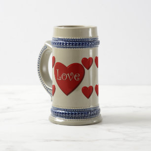 Kärlek Hearts 22 oz Stein Sejdel