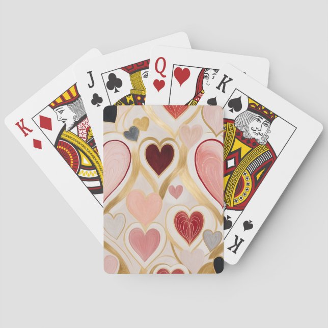 Kärlek Hearts Casinokort (Baksidan)